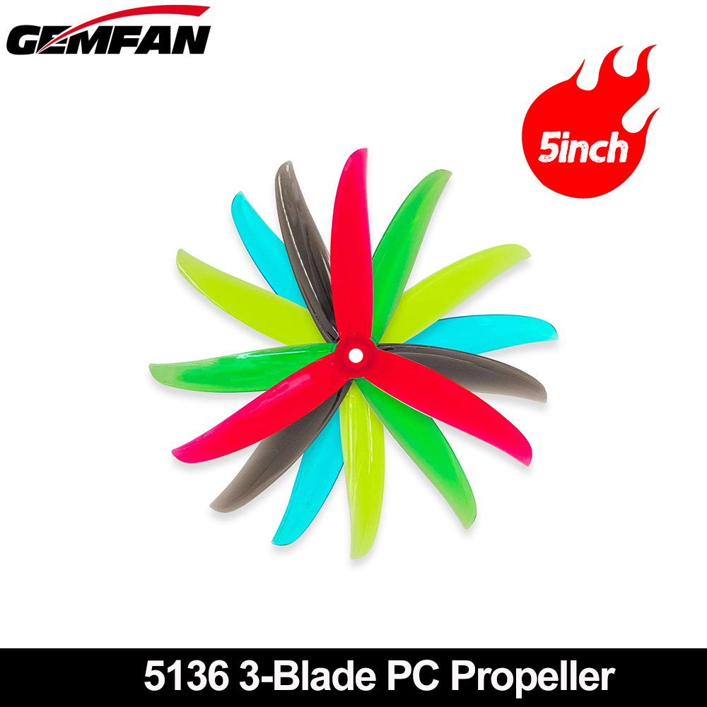 Drone Propeller - Gemfan VANOVER 5136 3-Blatt-PC-Propeller CW +